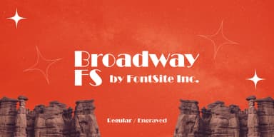 Broadway FS by FontSite Inc. — Decorative Font — thumbnail 1