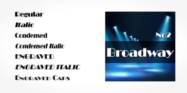 Broadway No2 by SoftMaker — Decorative Font — thumbnail 2