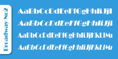 Broadway No2 by SoftMaker — Decorative Font — thumbnail 3