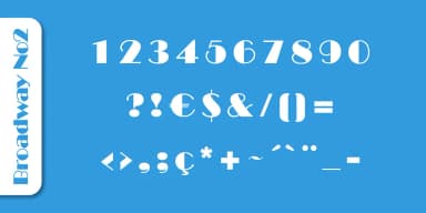Broadway No2 by SoftMaker — Decorative Font — thumbnail 5