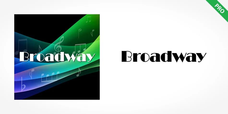 Broadway Pro by SoftMaker — Decorative Font