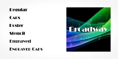 Broadway Pro by SoftMaker — Decorative Font — thumbnail 2