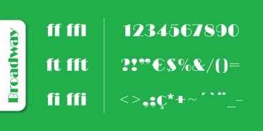 Broadway Pro by SoftMaker — Decorative Font — thumbnail 4
