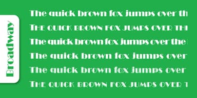Broadway Pro by SoftMaker — Decorative Font — thumbnail 5