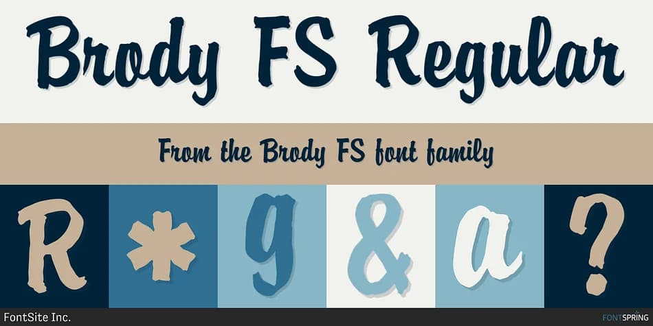 Brody FS by FontSite Inc. — Script Handwritten Font