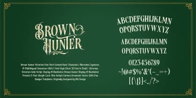 Brown Hunter by Alit Design — Blackletter Font — thumbnail 2