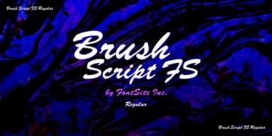 Brush Script FS by FontSite Inc. — Script Handwritten Font — thumbnail 1