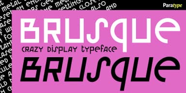 BRUSQUE by ParaType — Decorative Font — thumbnail 1