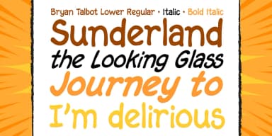 Bryan Talbot by Comicraft — Decorative Font — thumbnail 3