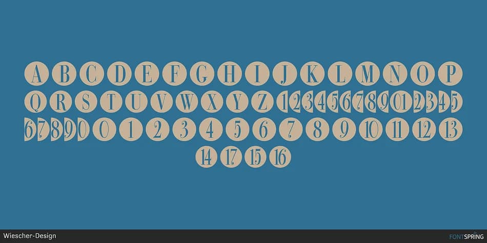 Bullet Numbers by Wiescher-Design — Dingbats Font