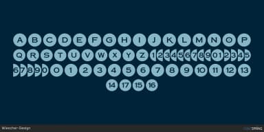 Bullet Numbers by Wiescher-Design — Dingbats Font — thumbnail 3