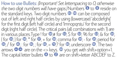 Bullets by Wiescher-Design — Dingbats Font — thumbnail 3