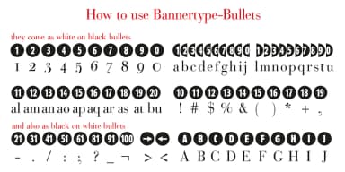 Bullets by Wiescher-Design — Dingbats Font — thumbnail 5
