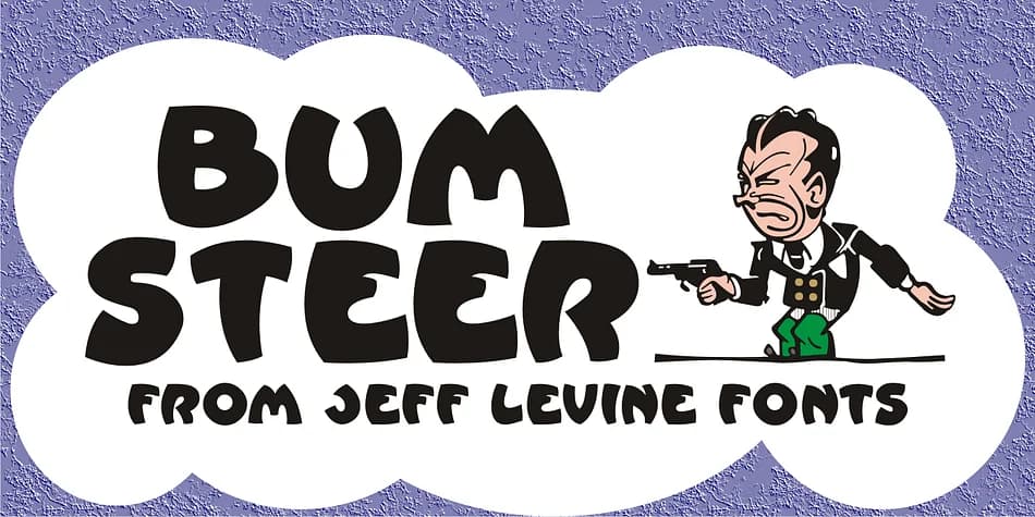 BUM STEER JNL by Jeff Levine Fonts — Decorative Font