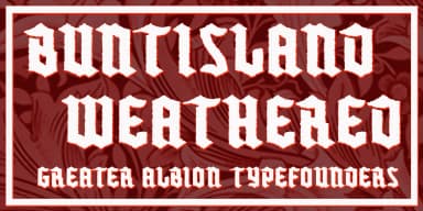 BUNTISLAND by Greater Albion Typefounders — Blackletter Font — thumbnail 2
