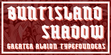 BUNTISLAND by Greater Albion Typefounders — Blackletter Font — thumbnail 4
