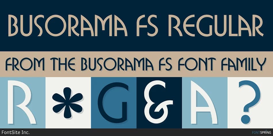 Busorama FS by FontSite Inc. — Decorative Font