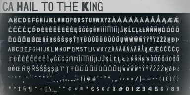CA HAIL TO THE KING REGULAR by Cape Arcona Type Foundry — Decorative Font — thumbnail 2
