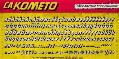 CA KOMETO by Cape Arcona Type Foundry — Decorative Font — thumbnail 4