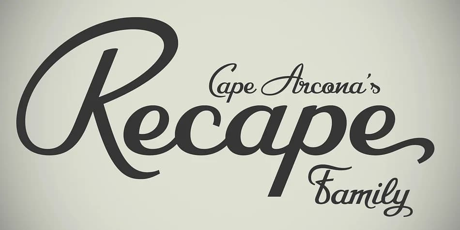 CA Recape by Cape Arcona Type Foundry — Script Handwritten Font — preview 1