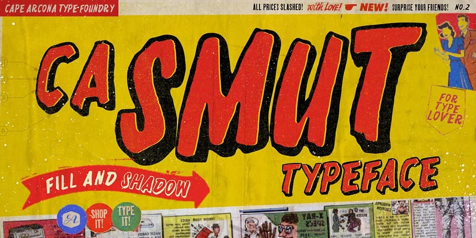 CA SMUT by Cape Arcona Type Foundry — Decorative Font — preview 1