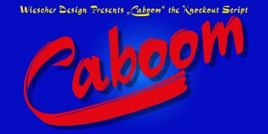 Caboom by Wiescher-Design — Script Handwritten Font — thumbnail 1