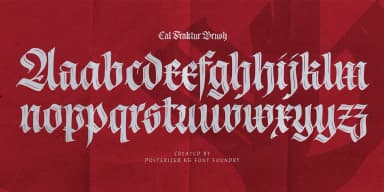 Cal Fraktur Brush by Posterizer KG — Blackletter Font — thumbnail 3