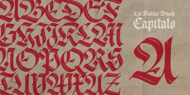 Cal Fraktur Brush by Posterizer KG — Blackletter Font — thumbnail 4