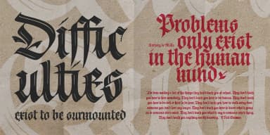 Cal Fraktur Brush by Posterizer KG — Blackletter Font — thumbnail 5