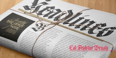 Cal Fraktur Brush by Posterizer KG — Blackletter Font — thumbnail 7