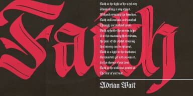 Cal Fraktur Brush by Posterizer KG — Blackletter Font — thumbnail 8