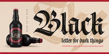 Cal Fraktur Brush by Posterizer KG — Blackletter Font — thumbnail 9