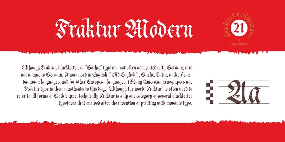 Cal Fraktur Modern by Posterizer KG — Blackletter Font — preview 1