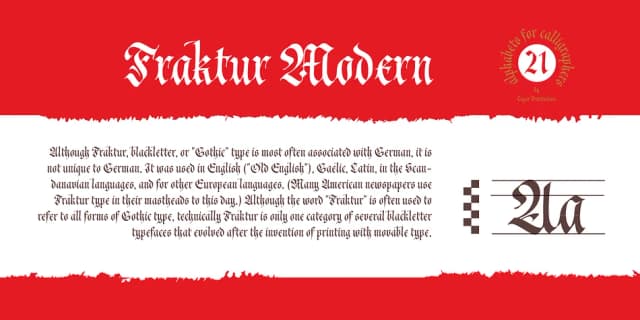 Cal Fraktur Modern by Posterizer KG — Blackletter Font