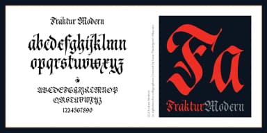 Cal Fraktur Modern by Posterizer KG — Blackletter Font — thumbnail 2