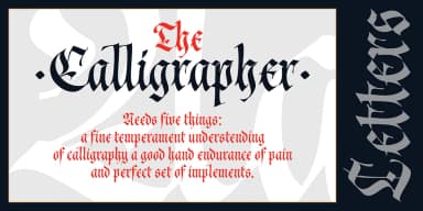 Cal Fraktur Modern by Posterizer KG — Blackletter Font — thumbnail 3