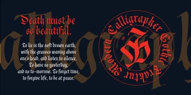 Cal Fraktur Modern by Posterizer KG — Blackletter Font — thumbnail 4