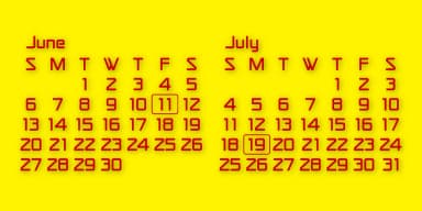 Calendar Font by Gerald Gallo Fonts — Dingbats Font — thumbnail 1