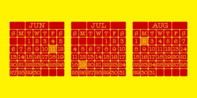 Calendar Font by Gerald Gallo Fonts — Dingbats Font — thumbnail 3