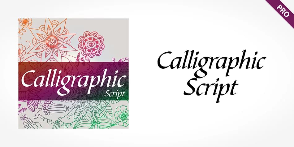 Calligraphic Script Pro by SoftMaker — Blackletter Font