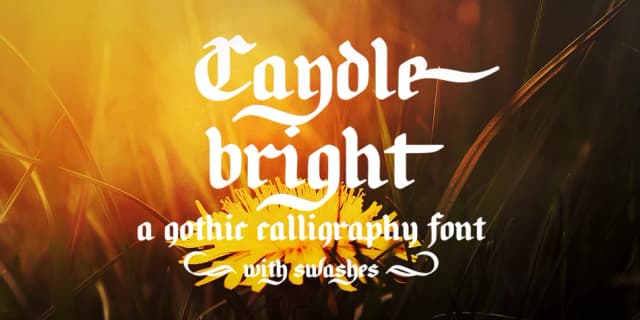 Candlebright by Ana's Fonts — Blackletter Font