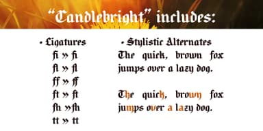 Candlebright by Ana's Fonts — Blackletter Font — thumbnail 3