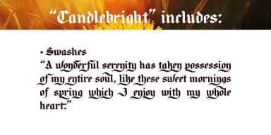 Candlebright by Ana's Fonts — Blackletter Font — thumbnail 4