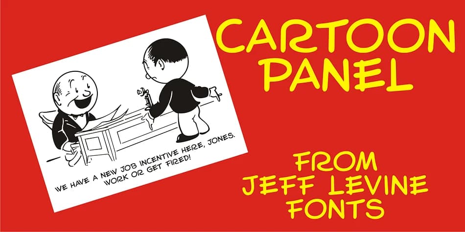 CARTOON PANEL JNL by Jeff Levine Fonts — Decorative Font