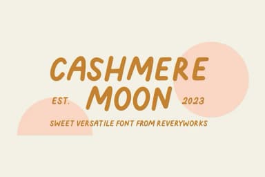 Cashmere Moon by ReveryWorks — Decorative Font — thumbnail 1