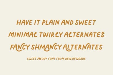 Cashmere Moon by ReveryWorks — Decorative Font — thumbnail 2