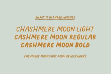 Cashmere Moon by ReveryWorks — Decorative Font — thumbnail 6
