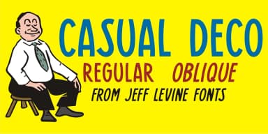 CASUAL DECO JNL by Jeff Levine Fonts — Decorative Font — thumbnail 1
