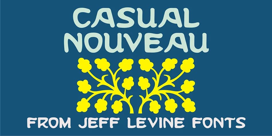 CASUAL NOUVEAU JNL by Jeff Levine Fonts — Decorative Font