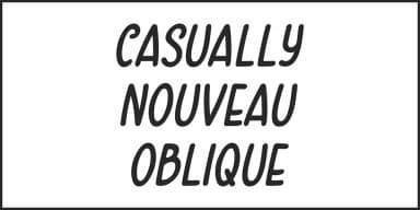 CASUALLY NOUVEAU JNL by Jeff Levine Fonts — Decorative Font — thumbnail 4